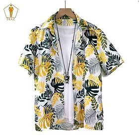Mua Áo Đi Biển  Nam Nữ  Áo Sơ Mi Họa Tiết Vải Xôn Loại 1  018  Tiki