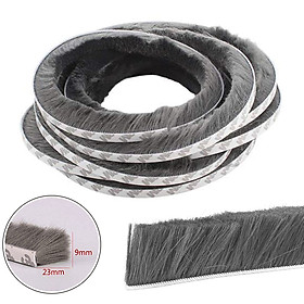 Mua 1 Mét Ron Lông Nheo  Ron Sợi Lông Nheo Dán Khe Hở Khung Cửa Ngăn Bụi Côn Trùng-Gioăng dán cửa sợi lông