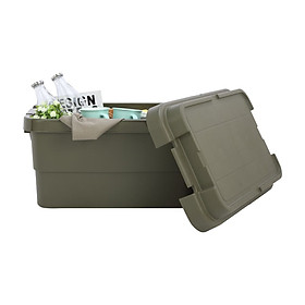 Mua Hộp nhựa đựng quần áo  đồ đa năng bằng nhựa PP cao cấp 50L HULKER-NEW màu xanh lá | Index Living Mall - Phân phối độc quyền tại Việt Nam