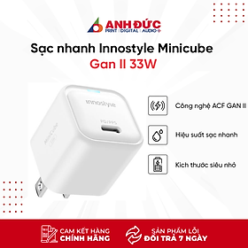 Mua Củ sạc nhanh Innostyle Minicube Gan II 33W PD/QC3.0 & PPS (IC33PD)- Hàng Chính Hãng