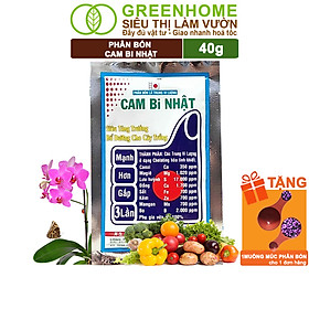 Mua Phân Bón Lá Trung Vi Lượng CamBi Nhật  GreenHome Gói 40Gr  Siêu Tăng Trưởng Cho Cây Trồng