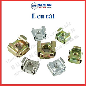 100 con Đai ốc cài M6, M8, Đai ốc cài mạ Niken chuyên dùng trong Tủ điện