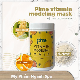 Mặt nạ bột dẻo vitamin trắng da giảm nám Pime modeling mask 500g