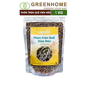 Phân trùn quế viên nén Lavamix, bao 1kg