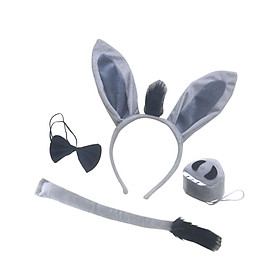 Kids Fancy Dress Up Bunny Costumes Props for Performance Theater Stage