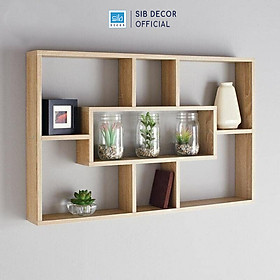 Kệ Gỗ Treo Tường Để Đồ Trang Trí Nhiều Ngăn Thương Hiệu SIB Decor