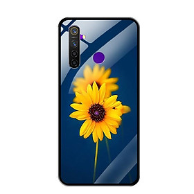 Ốp Lưng Kính Cường Lực cho Điện thoại Realme 5 Pro - 0340 SUNFLOWER07 - Hàng Chính Hãng