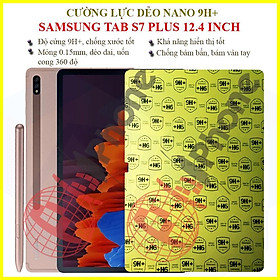 Dán cường lực dẻo nano dành cho  Samsung Tab S7 Plus (tab S7+) 12.4 inch