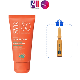 Kem chống nắng SPF50 SVR sun secure blur 50ml TẶNG Ampoule chống lão hóa Martiderm (Nhập khẩu)