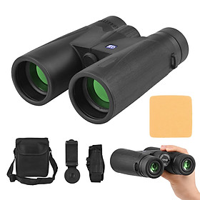 12X42 HD Binoculars Telescope Waterproof with Carry Bag Phone Clip Cleaning Cloth for Concert Sports Bird Animal Viewing