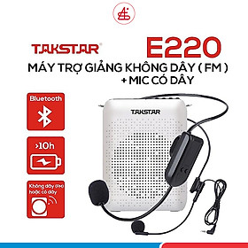 Mua Máy trợ giảng không dây takstar E220  có bluetooh  chống rú rít  kèm mic không dây và có dây