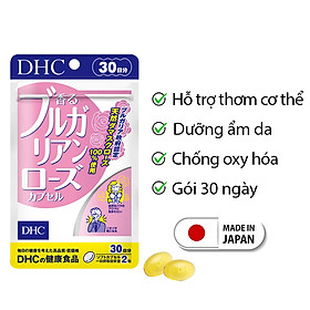 Viên uống hoa hồng thơm cơ thể DHC Nhật Bản thực phẩm chức năng hỗ trợ làm đẹp da gói 30 ngày JN-DHC-ROS30