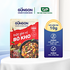 Bột gia vị bò kho GUNGON hoàn chỉnh dùng tẩm ướp nấu bò kho gói 10g