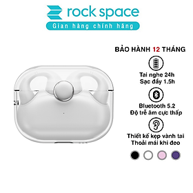 Hình ảnh Tai nghe không dây Rock Sound Earcuffs True Wireless Rockspace nghe nhạc liên tục lên đến 9h Hàng chính hãng BH 1 năm