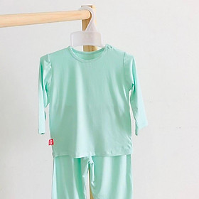 Bộ quần áo dài unisex Xanh mint thun tre size nhí - AICDBGV7VZEW - AIN Closet