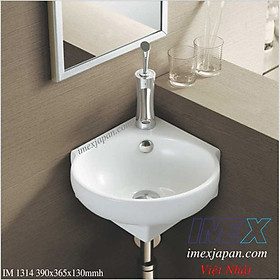 Mua Lavabo góc treo tường men sứ phủ nano cao cấp IMEX IM 1314