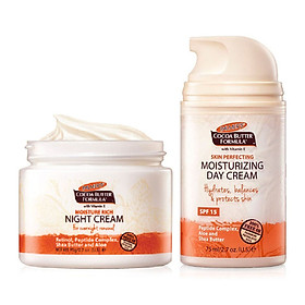 Kem dưỡng sáng da chống lão hóa, dưỡng ẩm ban ngày Palmer's Cococa Butter Moisturizing Day Cream SPF 15 75ml + Tặng kem dưỡng ban đêm 75g
