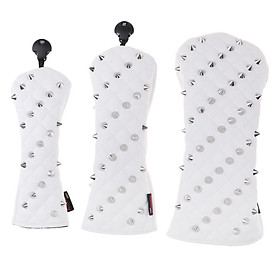 PU Golf Head Covers #1 Driver #3/#5 Fairway Woods #7 Iron Club Headcovers