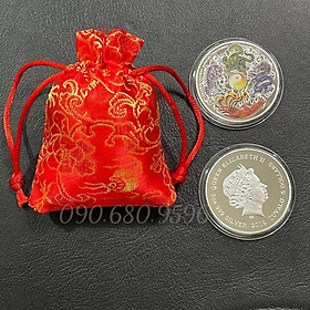 Mua Đồng Tiền Xu Phong Thuỷ Tứ Linh Long Lân Quy Phụng May Mắn