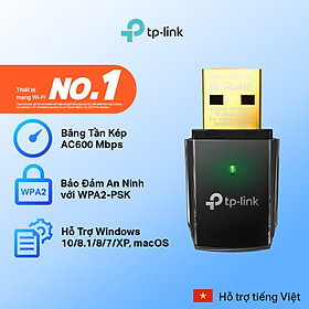 Hình ảnh Bộ Chuyển Đổi USB Wifi TP-Link Archer T2U Băng Tần Kép AC600 - Hàng Chính Hãng