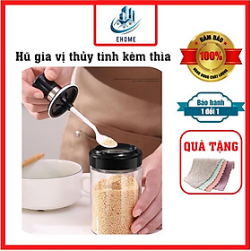 Mua Hũ đựng gia vị bằng thủy có nắp kèm muỗng loại đẹp dung tích 250 ml