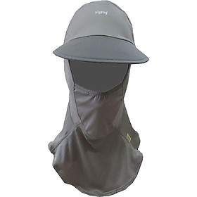 Nón khẩu trang chống nắng UPF50+ xám Zigzag MAS00308 size