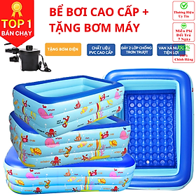 [LOẠI XỊN] (FREE SHIP)Bể Bơi Phao Bơi Trong Nhà Cho Trẻ Em, Hồ Bơi Tắm Cho Bé Dày Dặn - Chính hãng Amalife