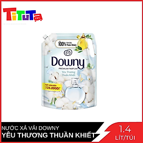 Nước Xả Downy Yêu Thương Thuần Khiết Trắng Túi 1.4 lít