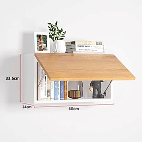 Mua Tủ kệ gỗ treo tường trang trí cánh hất gỗ MDF cao cấp nhập khẩu phong cách tối giản hiện đại dễ dàng lắp ghép