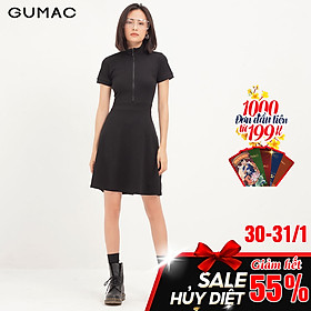 Đầm bo cổ dây kéo GUMAC DA1266