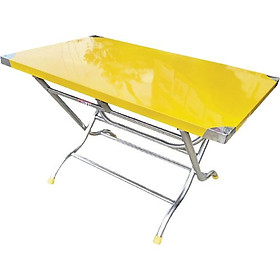 Mua BÀN XẾP INOX BÀN VUÔNG INOX 70X120  (6 U Mặt Trơn)