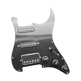 11 Hole Guitar Loaded Pickguard SSH Prewired Scratch Plate for Replacement