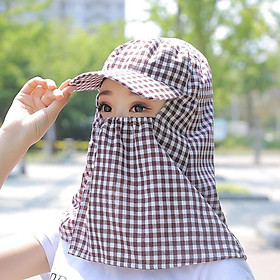 Mũ chống nắng nữ ninja che kín mặt cổ có chìa rộng thoáng mát liền khẩu trang
