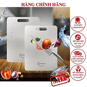 Mua THỚT INOX 304 CAO CẤP SIZE LỚN Kháng Khuẩn Cường Lực- Vệ Sinh Dễ Dàng- Rã Đông Nhanh - Chống Ẩm Mốc - Thớt inox đa năng