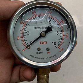Đồng hồ dầu đo áp suất 10kg