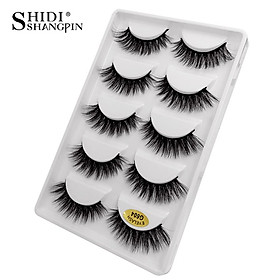 5 Pairs Of Long Fake Eye Lashes 3D False Eyelashes Natural Lashes For Eye Makeup