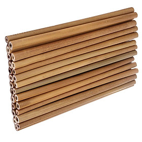 30Pc Bamboo Drinking Straws  Reusable Kitchen Straw DIY Arts Project