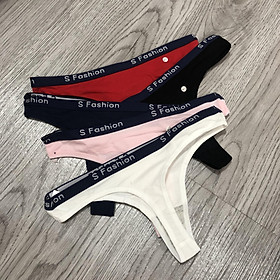 Combo 5 quần lót nữ lọt khe 551q mẫu trơn thun cotton nhiều màu co dãn đàn hồi tốt thấm hút mồ hôi phù hợp mọi lứa tuổi thoải mái khi mặc - giao màu ngẫu nhiên