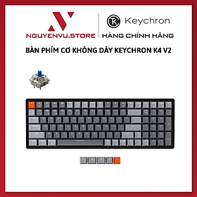 Mua Bàn phím cơ Keychron K4 v2 Bản nhôm (Version 2 nâng cấp)-Hàng Chính Hãng
