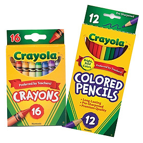 Combo Bút Màu A CRAYOLA CBA (Sáp 16 + Chì 12)