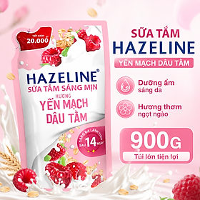 Sữa Tắm Hazeline Dạng Túi Tiết Kiệm Hương Thơm Dễ Chịu, Dưỡng Ẩm Sáng Da – 900g