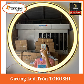 Mua Gương phòng tắm đèn LED  Gương Led Cảm ứng  Gương LEd nhà tắm bàn trang điểm  Gương Decor treo tường TOKOSHI