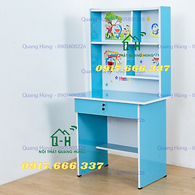 Bàn ghế học sinh ván Okal cao cấp màu xanh dương 80x145cm - NTQH02