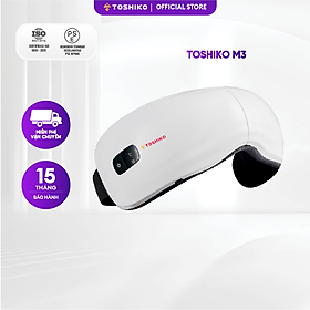 Máy massage mắt thông minh bluetooth TOSHIKO công nghệ nhiệt hồng ngoại giúp xoa dịu mỏi mắt hỗ trợ tan quầng thâm mắt