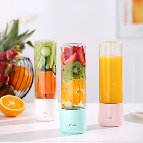Beijing Tokyo juicer fruit and vegetable machine cooking machine portable charging mini wireless accompanying cup mint green