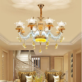 Đèn chùm PRODE hiện đại loại 8 tay trang trí nội thất sang trọng - kèm bóng LED chuyên dụng.