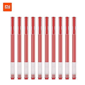 Xiaomi Gel Pens 0.5mm Large Capacity Red Ink Durable Neutral Pen Gel Ink Pen Quick Drying Smooth Writing Stationary