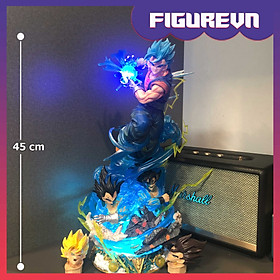 Mô hình Vegito Super Saiyan 3 đầu có LED 45 cm - Dragon Ball