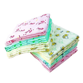 KHĂN SỮA FANY HỌA TIẾT NGẪU NHIÊN CHO BÉ - HỘP 6 KHĂN