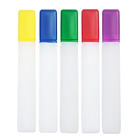 5x 16 Inch Transparent Plastic Bottle Case Sewing Knitting Needles Pin Container